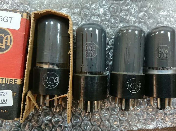 Радиолампа 4 шт RCA 6V6gt/g VT-107 USA отличная