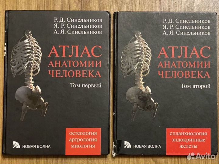 Атлас анатомии человека Синельников 1 и 2 том