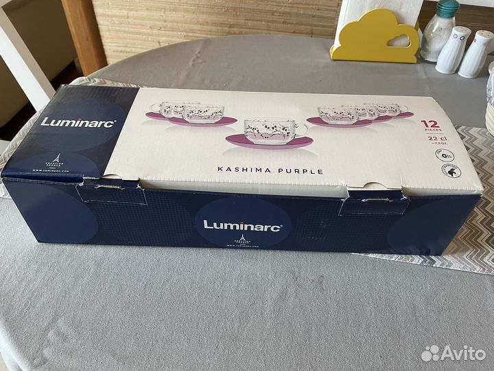 Чайный сервиз luminarc на 6 персон новый