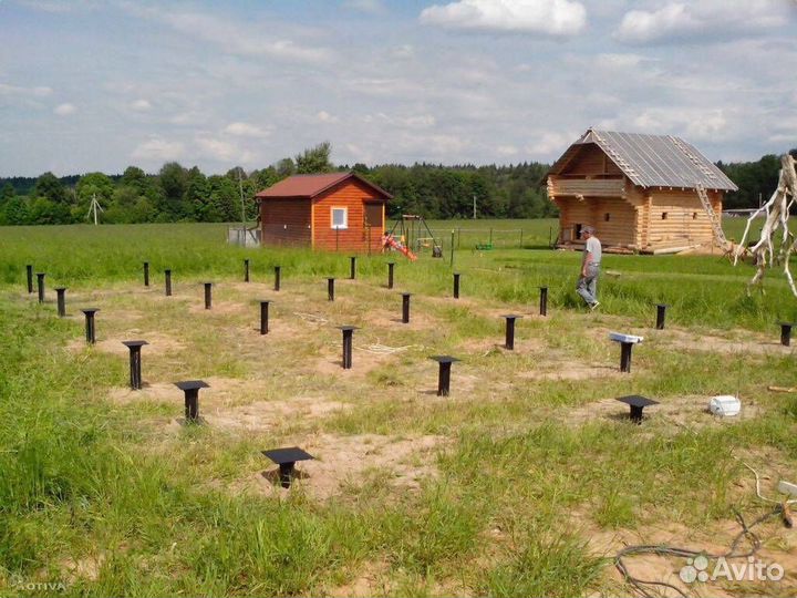 Винтовые сваи 108мм с установкой