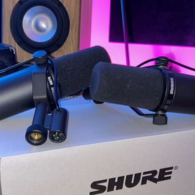 Студийные микрофоны Shure sm7b + стойки в подарок