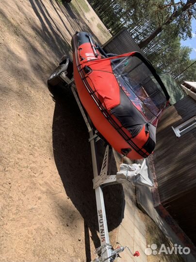 Хантер 420про мотор 9,9(15) hidea прицеп