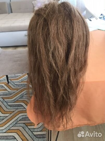 Голова манекен с натуральными волосами