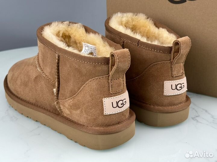 Женские угги Ugg ultra mini chestnut