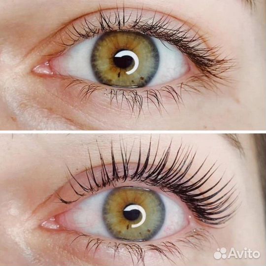 Ламинирование ресниц и бровей, оформление бровей