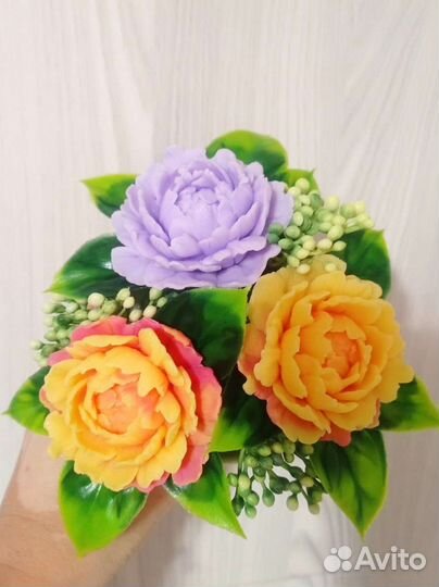 Букет цветов пионы