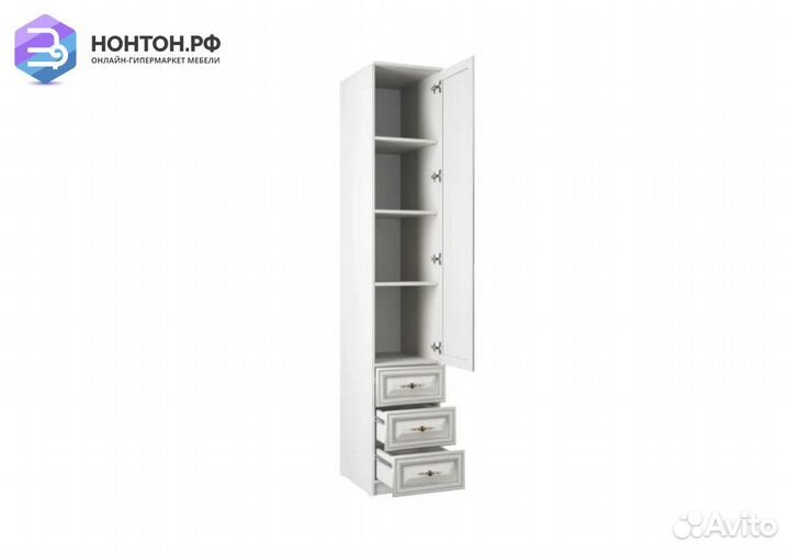 Пенал Габриэлла с ящиками вудлайн кремовый / санда