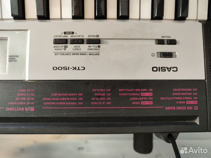 Синтезатор casio ctk1500