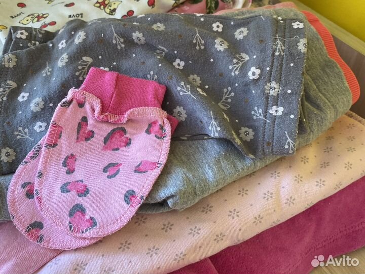Вещи для девочки пакетом 0-3 м 56-62