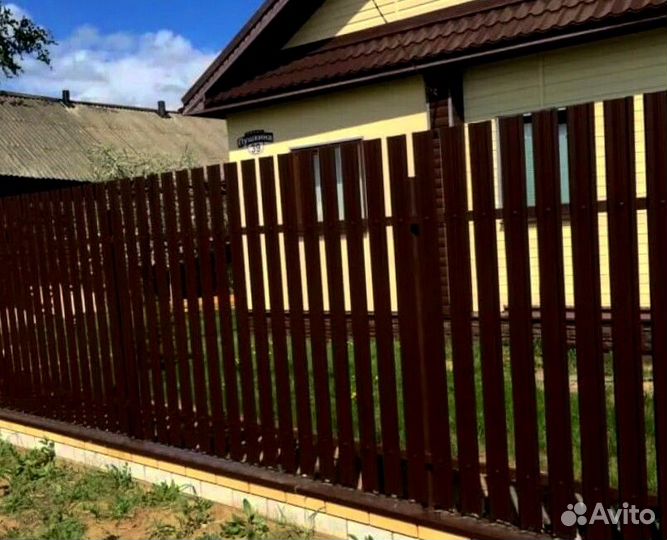 Забор металлический замер бесплатно цена