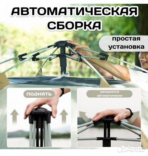 Палатка автоматическая 4-х местная, 2086