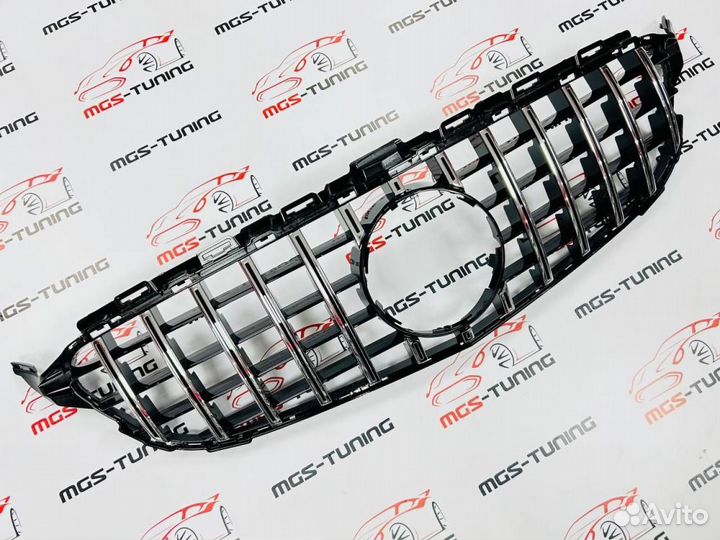 Решетка на Mercedes c-class 205 в стиле GT 63 AMG