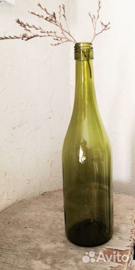 Бутылка светло-оливковая с крышкой