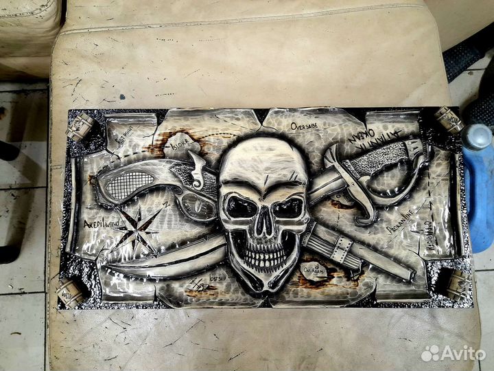 Нарды ручной работы со стеклом резный, новые