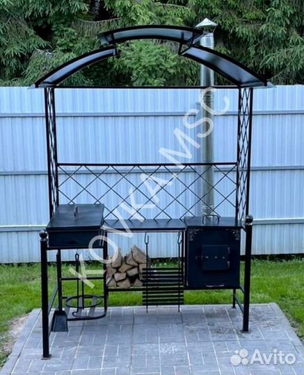 Мангал с крышей