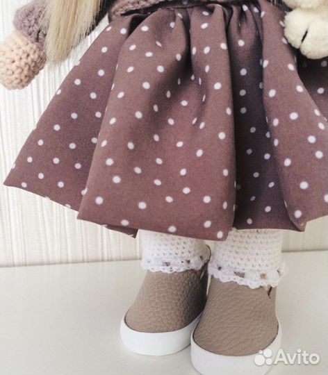 Интерьерная Вязаная кукла ручной работы