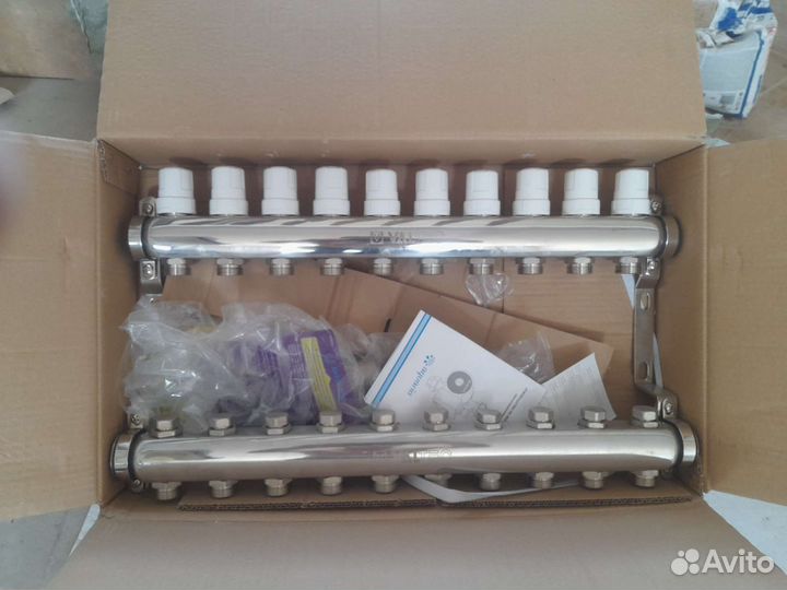 Коллектор для теплого пола новый 10 контуров