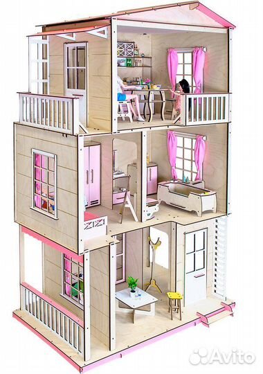 Кукольные деревянные домики