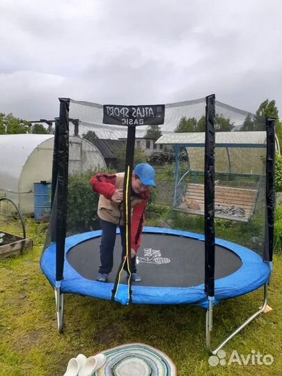 Батут с сеткой