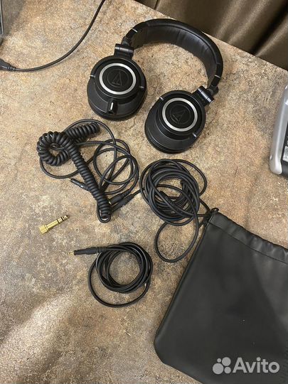 Наушники Audio-Technica ATH-M50X черный