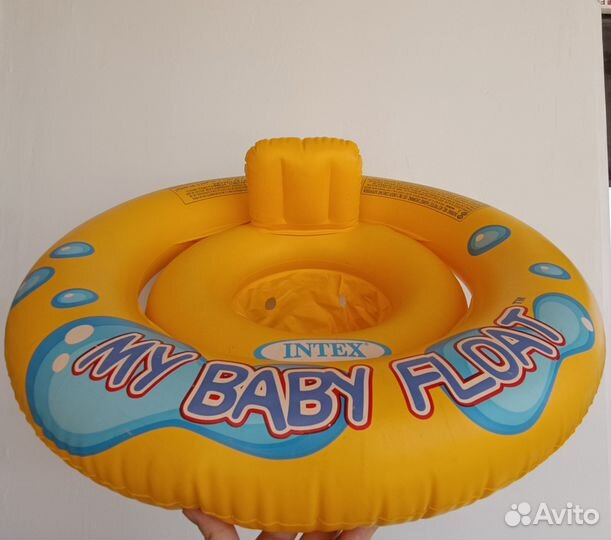 Надувной круг для купания малышей Intex My baby