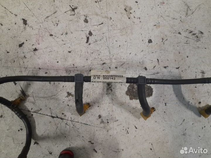 Трубка топливная обратка форсунок рено ниссан K9K