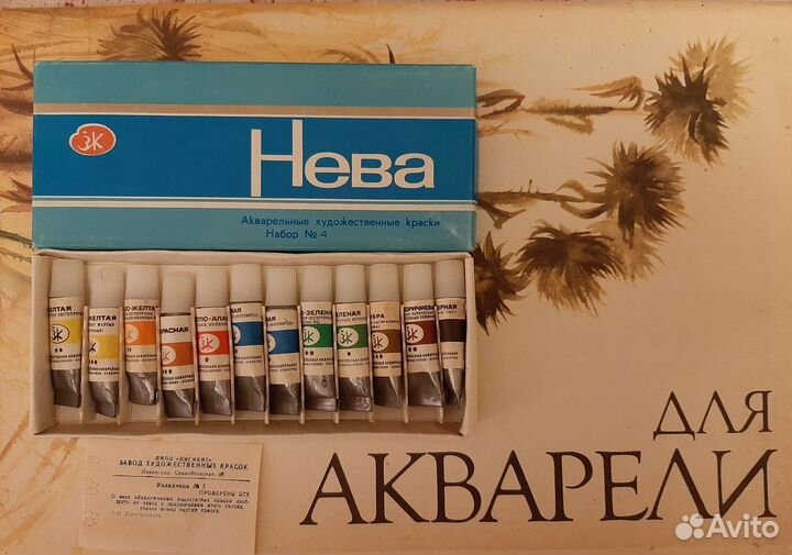 Акварельные краски Нева. Новые