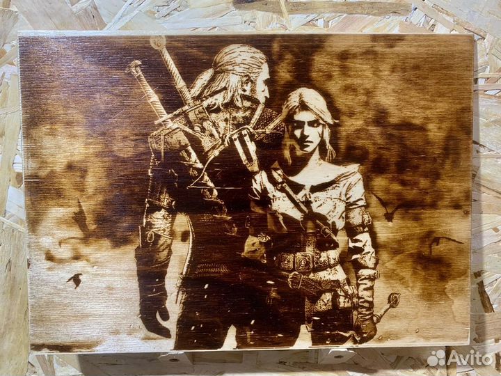 Портреты и картины на дереве