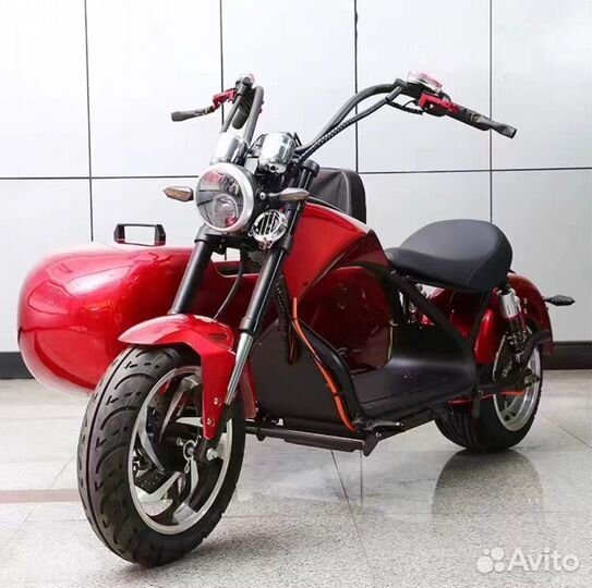 Электроскутер электробайк с люлькой мопед