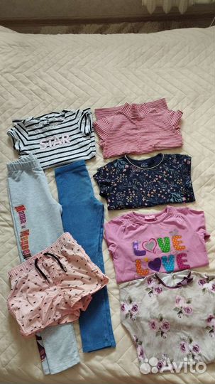 Вещи пакетом на девочку 122 128