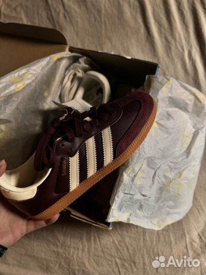 Adidas samba og maroon gold metallic 36р-р