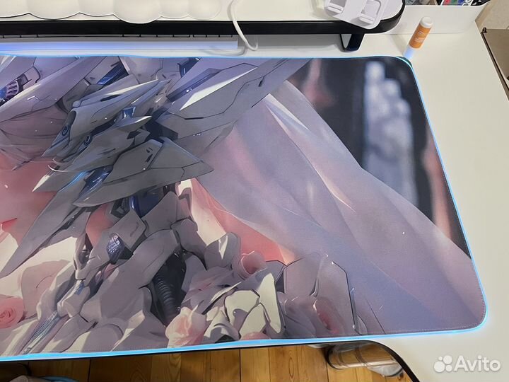 Коврик игровой компьютерный с подсветкой