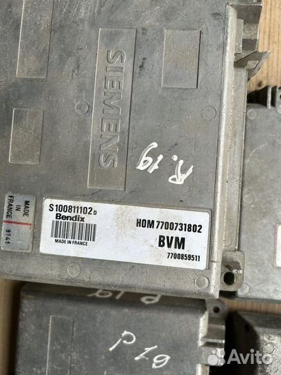 Эбу двигателя renault 19