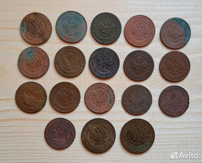 18 шт медных монет