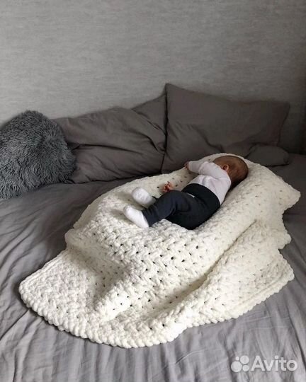 Плед детский плюшевый новый