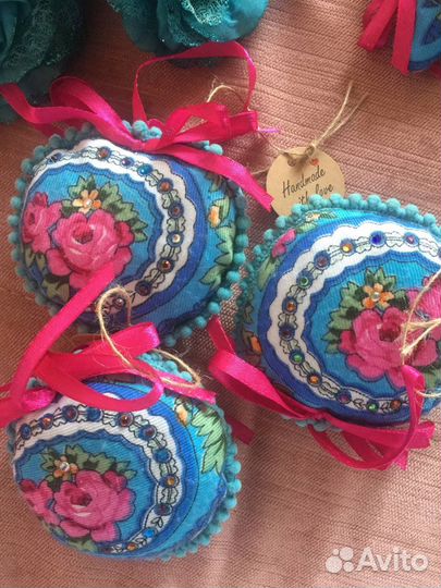 Елочные игрушки ручной работы