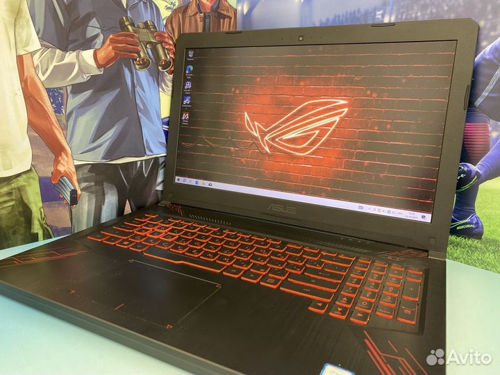 Игровой Ноутбук Asus i7-8750H/16gb/1050TI/Full-HD
