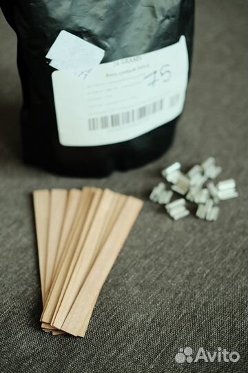 Деревянные фитили с металлическими держателями