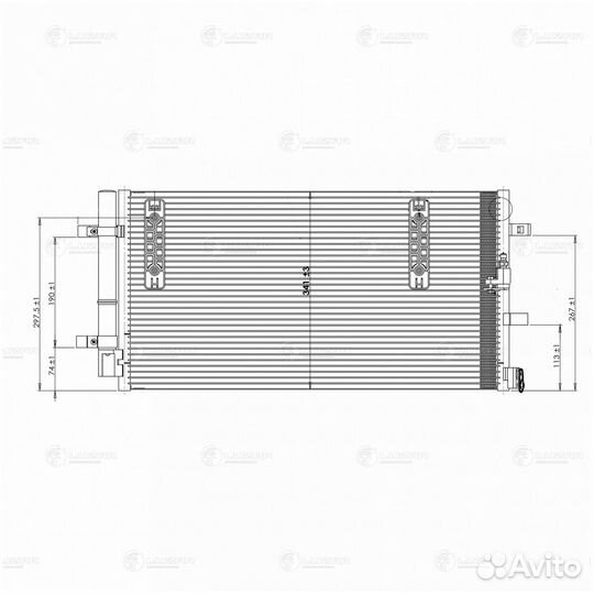 Luzar lrac 18180 Радиатор кондиц. для ам Audi A4 0