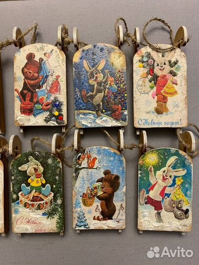 Саночки на ёлку