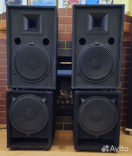 Колонки Сабвуферы Pro 2100W 2x2 EVM+FA D12