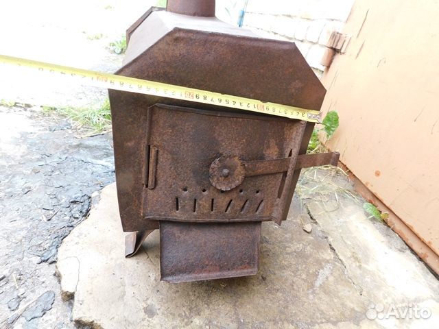 Антикварная.жестяная печь-буржуйка-комнатная СССР