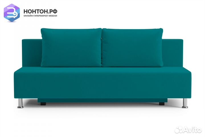 Диван еврокнижка Канна бирюзовый