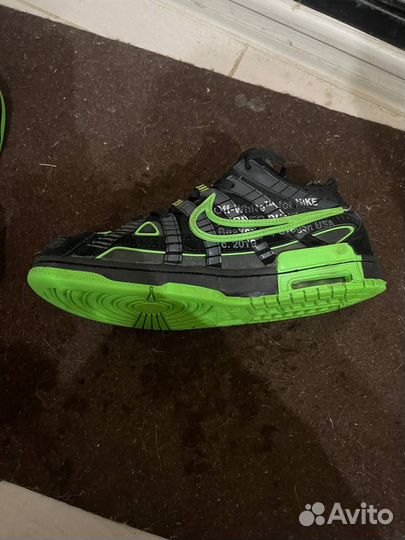 Nike rubber dunk off white green strike