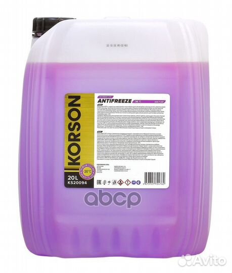 Антифриз, готовый раствор asia Р-оат фиолетовый