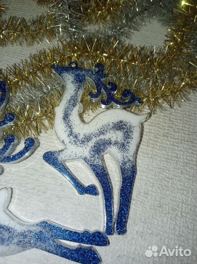 Елочные игрушки ручной работы 