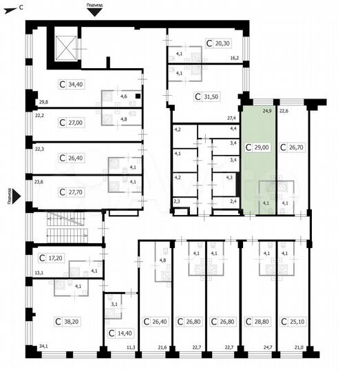 Квартира-студия, 29 м², 5/8 эт.