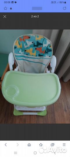 Стульчик для кормления, б/у