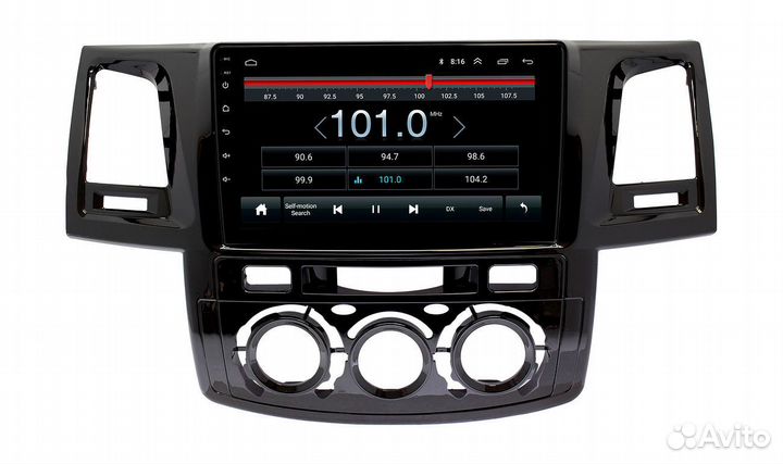 Toyota Hilux Fortuner 2008-2015 Магнитола хайлюкс