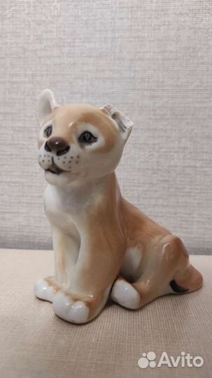 Фарфоровую статуэтка Львёнок лфз